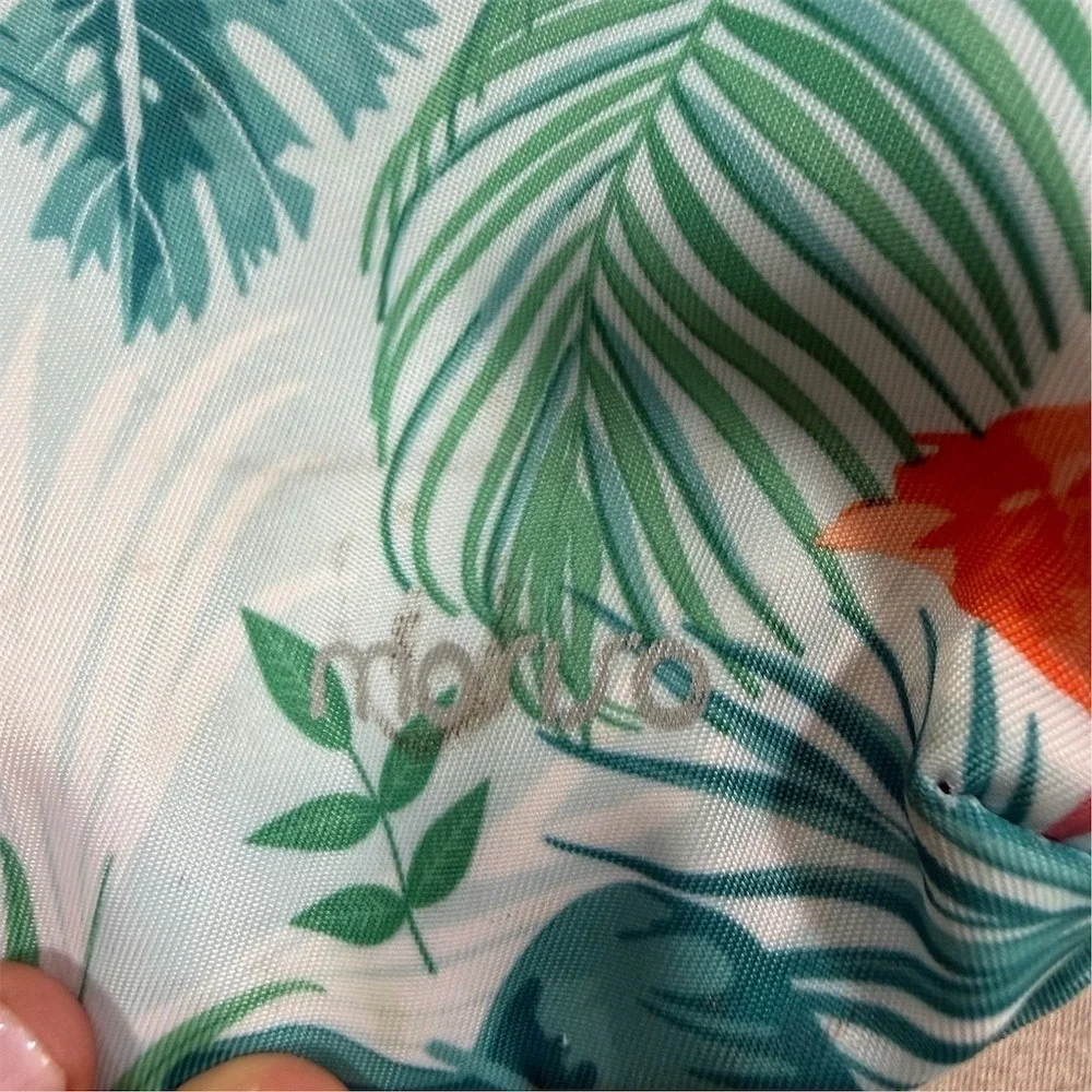 Mosiso Sling Backpack Bag‎ Womens Medium Teal Green Flamingo Tropical